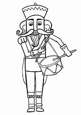 Nutcracker Coloring Pages Printable Kids Coloring4free Drum Playing Christmas Parentune Momjunction Worksheets Books sketch template
