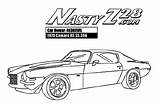 1970 Camaro Coloring Ss Pages Rs Cars Color sketch template