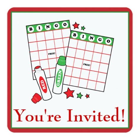 bingo holiday party invitation zazzle