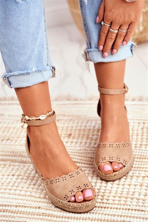 womens sandals  wedge beige sagittarius cheap  fashionable shoes  butoskleppl