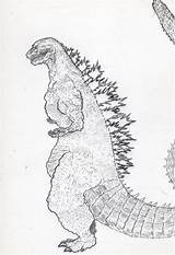 Godzilla Gamera Resurgence sketch template