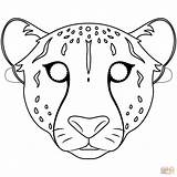 Cheetah Maschere Carnevale Gepard Maska Ghepardo Jachtluipaard Kolorowanki Maschera Animali Kolorowanka Leopardo Supercoloring Ausmalen Kleurplaat Druku Disegno Maski Wydruku sketch template