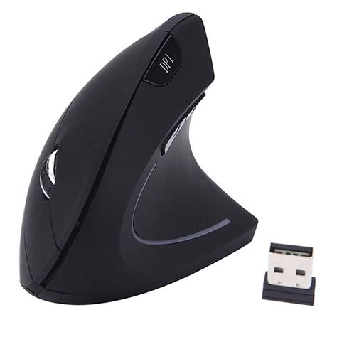 modao ergonomic  wireless vertical mouse black