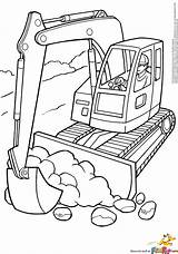 Coloring Construction Pages Equipment sketch template