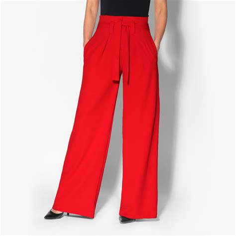 pants women  size high waist cheap flared loose chic fluid ebay