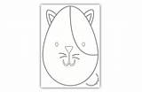 Coloring Tomcat Cute Cat Pages sketch template