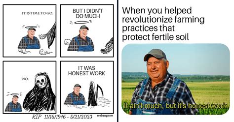 progressive farmer dave brandt    honest work meme fame