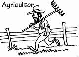 Agricultura Agricultores Agricultor Pintar Campesino Campesinos Ganaderia Imagui Profesiones Trabajador Día sketch template