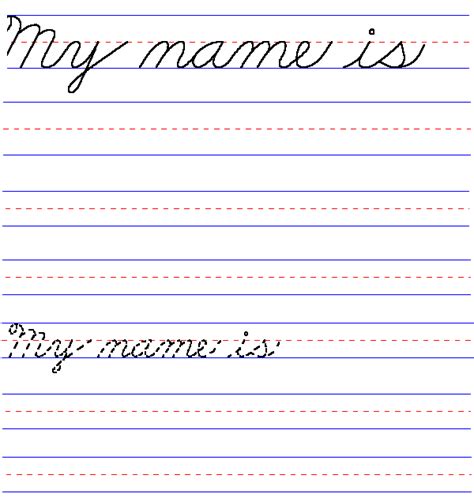 handwriting  kids cursive    blank