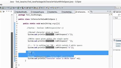 java tutorial iswhitespace method  find   character