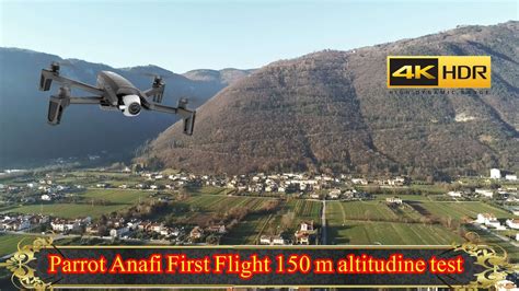 parrot anafi  flight   altitudine test   fps youtube