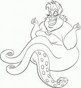 Coloring Disney Ursula Pages Villains Mermaid Little Printables Bing Villian sketch template