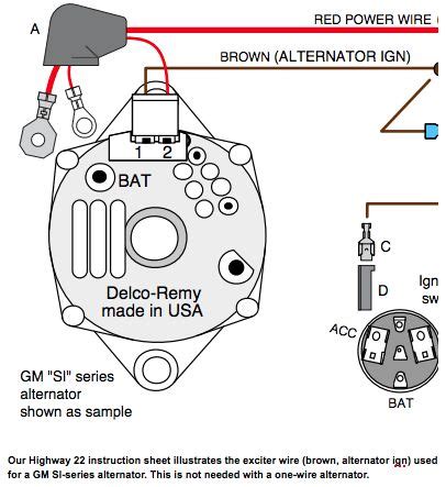 wiring diagram   car alternator