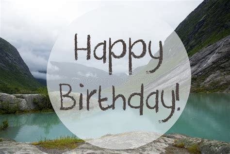 lake  mountains norway text happy birthday stock image image  party happiness