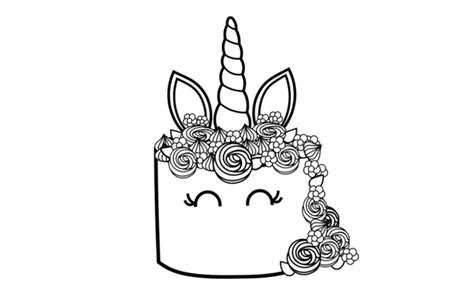 unicorn cake coloring pages  girls  printable coloring pages