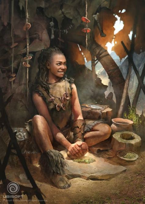 an illustration of sayla for far cry primal by naomi savoie black things and pics fantasy