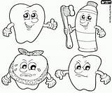 Tandarts Pintar Dentista Dientes Dents Denti Tanden Colorare Zahnarzt Higiene Uitprinten Dente Igiene Kiezen Zahn sketch template