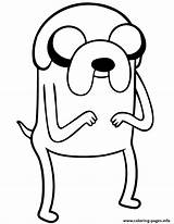 Coloring Adventure Time Pages Dog Jake Visit sketch template