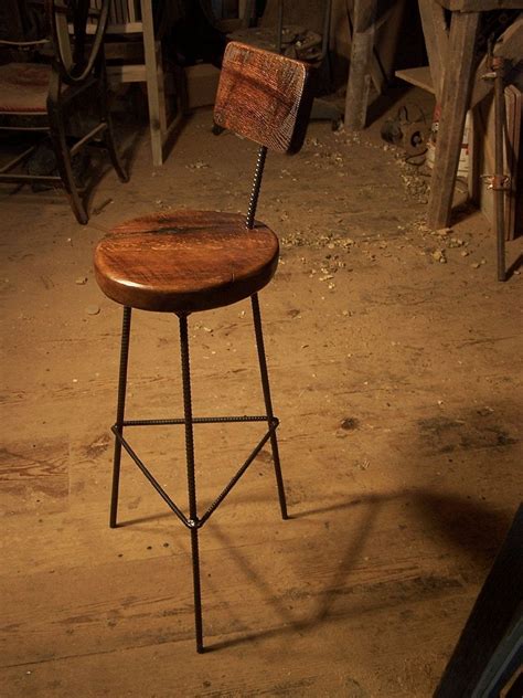 buy  custom  reclaimed oak bar stools  industrial