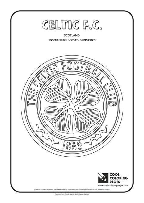 celtic fc logo coloring coloring page  celtic fc logo