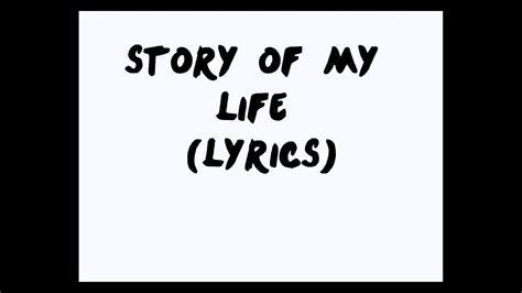 One Direction Story Of My Life Lyrics Original