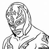 Mysterio Wcw Thecolor Wrestler Everfreecoloring Coole sketch template