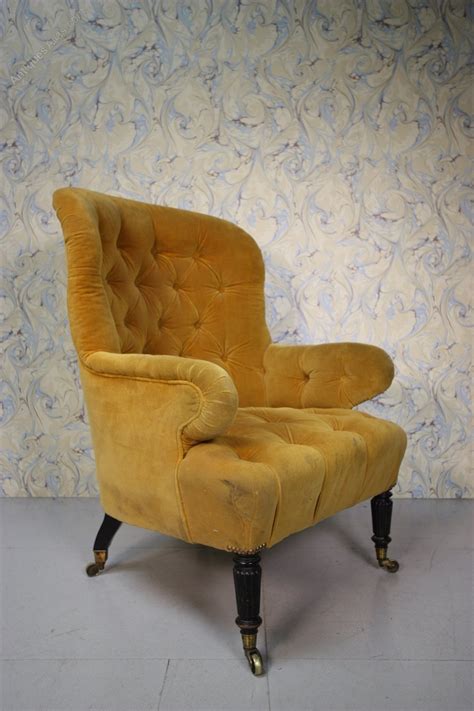 large english antique upholstered armchair antiques atlas