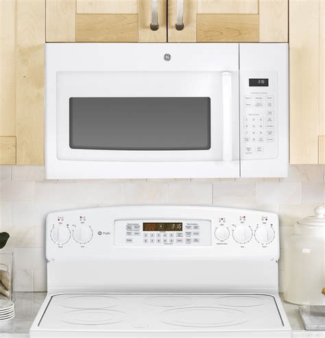 Ge® 1 6 Cu Ft Over The Range Microwave Oven With Recirculating