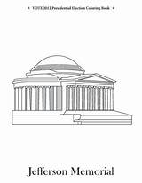 Jefferson Memorial Template sketch template