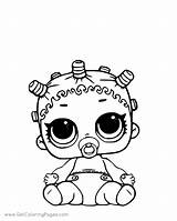 Lol Coloring Doll Surprise Pages Lil Roller Sk8ter Getcoloringpages Baby sketch template