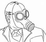 Mask Gas Colour Zombie Coloring Gasmask Own Pages Color Deviantart Getcolorings Favourites Add sketch template