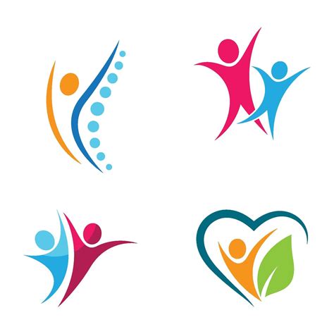 wellness logo images design set  vector art  vecteezy