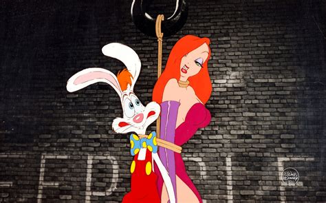 jessica and roger rabbit animation cel from who framed rog