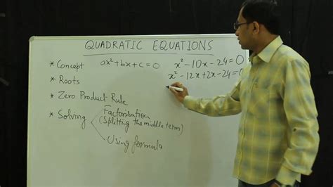 quadratic equation part  youtube