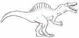 Spinosaurus Jurassic sketch template