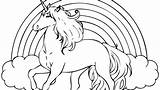 Unicorn Coloring Pages Flying Getdrawings sketch template