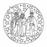 Sternsinger Basteln Könige Drei Heilige Reyes Rois sketch template
