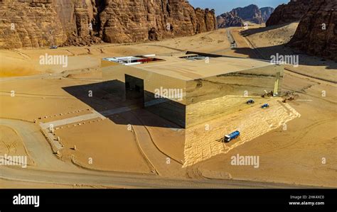 aerial   maraya concert hall al ula kingdom  saudi arabia middle east stock photo alamy
