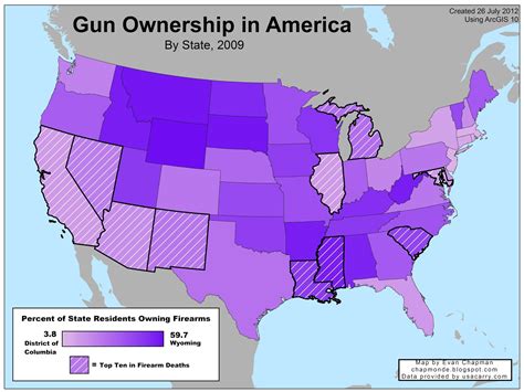 case   maps gun ownership   state xpost  rmapporn rguns