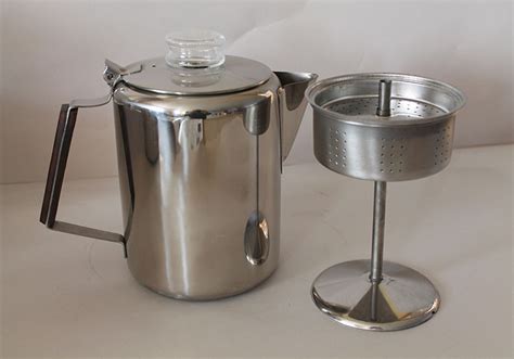 Old Fashioned Stove Top Coffee Percolator Stainless 9 Or 12 Cup