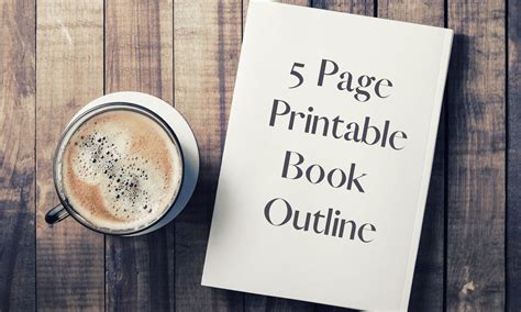 printable book outline book template etsy