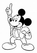Coloring Mouse Mickey Pages sketch template