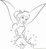 Tinkerbell Tinker Connectthedots101 sketch template