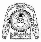 Christmas Jumper Sheets Jumpers Colouring Coloring Pattern Adults Pages Patterns Knitting Adult Getdrawings Drawing Winter Sweaters sketch template