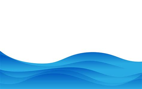 abstract vector blue water wave banner layer shape concept