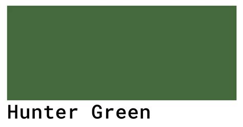 hunter green color codes  hex rgb  cmyk values