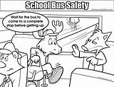 Bus Coloring Pages Safety School Rules Printable Colouring Color Resolution Handrail Getcolorings Template Medium sketch template