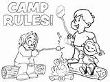 Coloring Camper Pages Popular sketch template