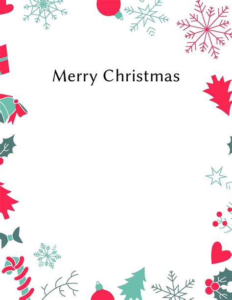 holiday letter template printable templates