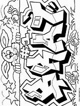 Graffiti Coloring Pages Printable Color sketch template